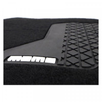 Car Floor Mat Momo MOMLCM012BW Universal Black White