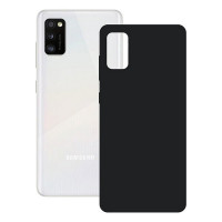 Mobile cover Samsung Galaxy A41 KSIX Silk Black