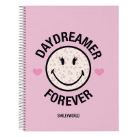 Notepad Smiley White Pink A4