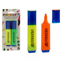 Highlighter Fluorescent felt-tip pens (2 Pieces)