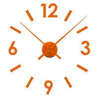 Wall Clock polypropylene Orange (4 x 21,5 x 62 cm)