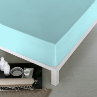 Fitted bottom sheet Naturals Blue (Bed 90)