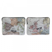 iPad Case DKD Home Decor Just Go Polyester Canvas World Map (2 pcs)