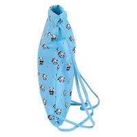 Backpack with Strings Moos Panda Light Blue