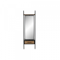 Free standing mirror DKD Home Decor Wood Metal Crystal (58 x 30 x 191 cm)