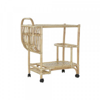Multi-purpose Cart DKD Home Decor Bamboo Rattan (72 x 38 x 80 cm)