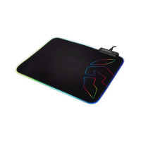 Gaming Mat with LED Illumination Krom Knout RGB (32 x 27 x 0,3 cm) Black