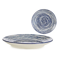 Plate Blue Porcelain Ø 20 cm