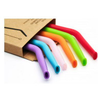Reusable Straws Irisana Multicolour Silicone (21,5 cm) (6 uds)