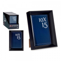 Photo frame Black Glass Plastic (12,2 x 3,5 x 17,3 cm)
