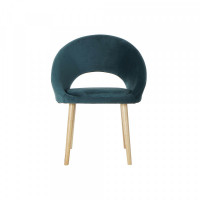 Chair DKD Home Decor Green Polyester Birch (63 x 53 x 83 cm)