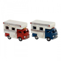 Vehicle DKD Home Decor Ornamental Motor caravan Metal (2 pcs) (11.5 x 5 x 8 cm)