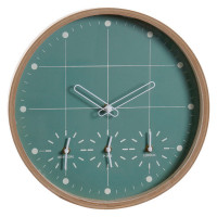 Wall Clock DKD Home Decor Mint MDF Wood (34 x 34 x 5 cm)