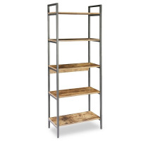 Shelves 5 Shelves Metal MDF Wood (60 x 165 x 32 cm)