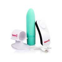 Positive Turquoise Vibrating Bullet with Remote Control The Screaming O