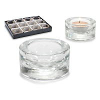 Candleholder Circular Transparent Crystal