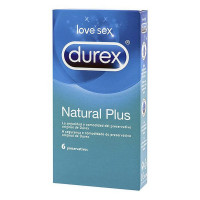 Condoms Durex Natural Plus Ø 5,6 cm (6 uds)