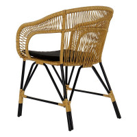 Garden chair DKD Home Decor Metal Rattan (51 x 61 x 81 cm)