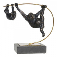 Decorative Figure DKD Home Decor Metal Resin Monkey (37 x 15 x 34 cm)