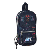 Backpack Pencil Case Star Wars Dark blue (33 Pieces)