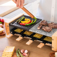 Grill hotplate Cecotec Cheese&Grill 8400 Wood MixGrill 1200 W