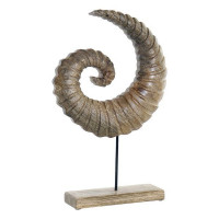 Decorative Figure DKD Home Decor Horn Metal Mango wood (29 x 7 x 45 cm)