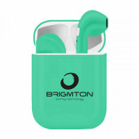 Bluetooth Headset with Microphone BRIGMTON BML-18-A 250 mAh Green