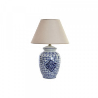 Desk lamp DKD Home Decor Blue Porcelain (40 x 40 x 60 cm)