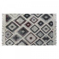 Carpet DKD Home Decor White Red Cotton (120 x 180 x 1 cm)