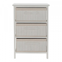 Chest of drawers DKD Home Decor White Paolownia wood (42 x 32 x 63 cm)