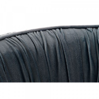 Armchair DKD Home Decor Blue Black Polyester Metal (78 x 74 x 78 cm)