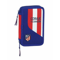 Double Pencil Case Atlético Madrid Blue (28 pcs)