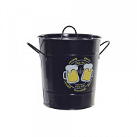 Ice Bucket DKD Home Decor Yellow Metal PP (Polypropylene) Navy Blue (2 pcs)