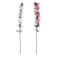 Decorative Flower DKD Home Decor Pink EVA (Ethylvynilacetate) (2 pcs) (15 x 124 cm)