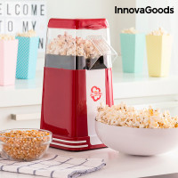 InnovaGoods Hot & Salty Times Hot Air Popcorn Maker 1200W Red
