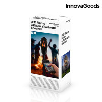 InnovaGoods LED Flame Lamp & Bluetooth Speaker