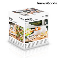 InnovaGoods Boilegg Microwave Egg Boiler with Recipe Booklet