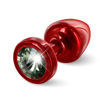 Anni Butt Plug Round Red & Black 25 mm Diogol 72592