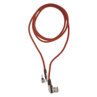USB A to USB C Cable ELBE CA-199 Nylon 1 m Red USB C