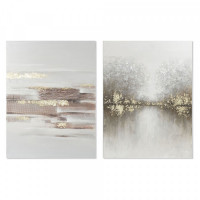 Painting DKD Home Decor Canvas Abstract (2 pcs) (90 x 3.8 x 120 cm)
