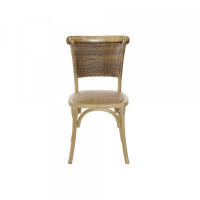 Dining Chair DKD Home Decor Rattan Elm wood (49 x 45 x 87.5 cm)