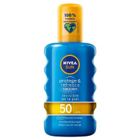 Spray Sun Protector Protege & Refresca Nivea Spf 50 (200 ml)