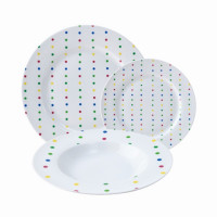 Tableware Benetton Addige Multicolour Porcelain (18 pcs)