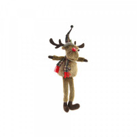 Decorative Figure DKD Home Decor Polyester Reindeer (15 x 14 x 39 cm)