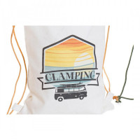 Rucksack DKD Home Decor Glamping White Green Cotton Ocre (4 pcs)