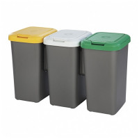 Recycling Waste Bin Tontarelli Plastic Grey (77 X 32 x 47,5 cm)