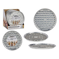 Set of trays Aluminium Grill Circular (4 pcs) (Ø 32 x 2,5 cm)