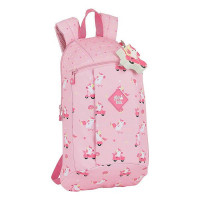 Casual Backpack Glow Lab Unicorn Day Pink