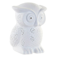 Desk Lamp DKD Home Decor Porcelain Owl (13 x 15 x 20 cm)