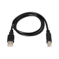 USB 2.0 A to USB B Cable NANOCABLE 10.01.0105-BK Black (4,5 m)